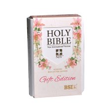 English NIV Bible Slimline Pocket Gift Edition PU White (NAP)