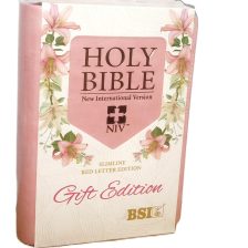 English NIV Bible Slimline Pocket Gift Edition PU L Pink (NAP)