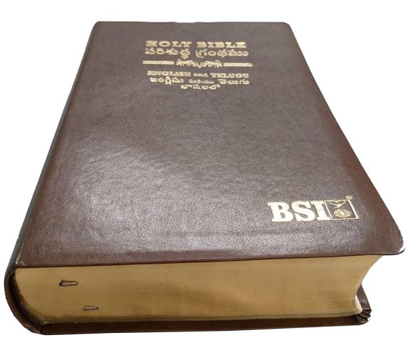 [9789395622134] Diglot Bible Telugu/English Royal PU Brown (NAP)