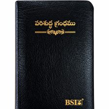 Telugu Bible Pocket Black BL Yapp with TI (NAP)